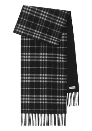 Burberry reversible check scarf - Black