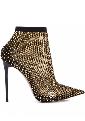 Le Silla Gilda 115mm crystal-embellished pumps - Black