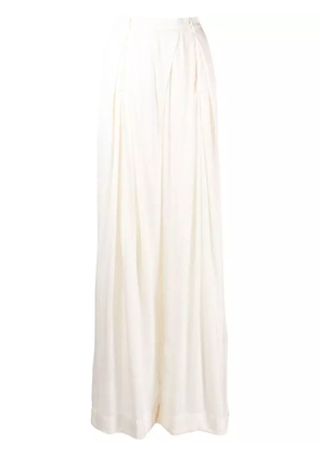 Goen.J wide-leg pleated trousers - White