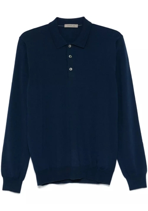 Corneliani virgin wool polo sweater - Blue