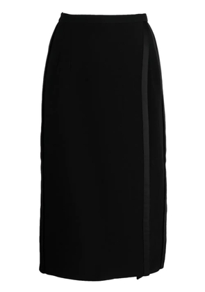Dice Kayek overlapping-panel high-waist skirt - Black