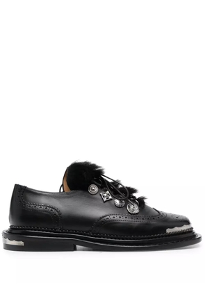 Toga Pulla 35mm leather oxford shoes - Black