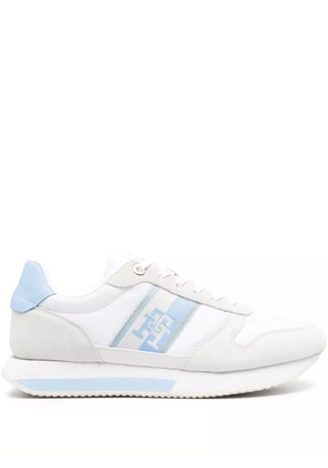 Tommy Hilfiger lace-up suede sneakers - White