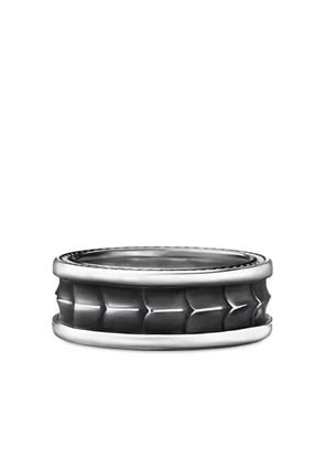 David Yurman sterling silver Armory band ring (9mm)