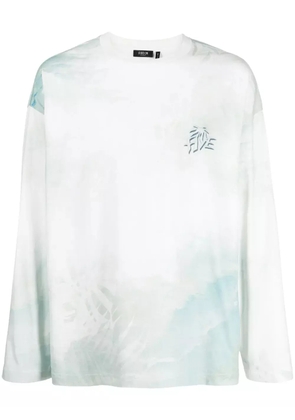 FIVE CM logo-print long-sleeve T-shirt - Blue