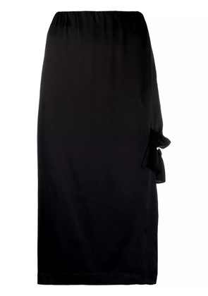 Simone Rocha cut-out ruffle detail skirt - Black