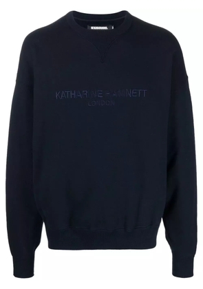 Neighborhood embroidered-logo cotton sweatshirt - Blue