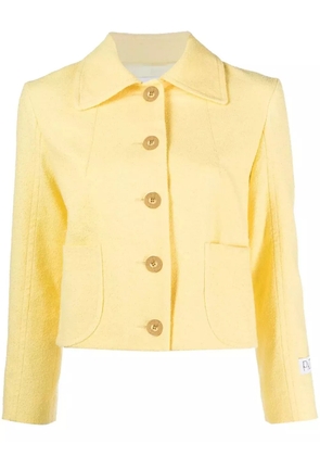 Patou cropped shirt jacket - Yellow