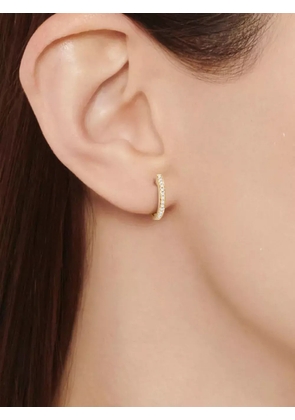 Kiki McDonough 18kt yellow gold Kiki Classic diamond hoops