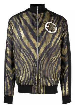 Roberto Cavalli tiger-print track jacket - Green