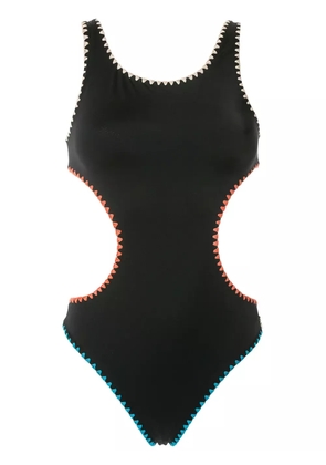 Brigitte crochet cut-out one-piece - Black