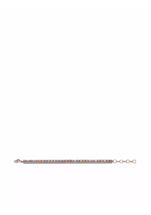 Pragnell 18kt rose gold rainbow sapphire and diamond bracelet - Pink