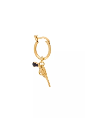 True Rocks small pistol hoop earring - Gold