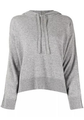 N.Peal drawstring hooded jumper - Grey