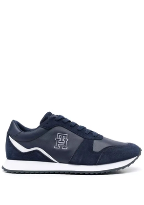 Tommy Hilfiger embroidered TH monogram low-top sneakers - Blue