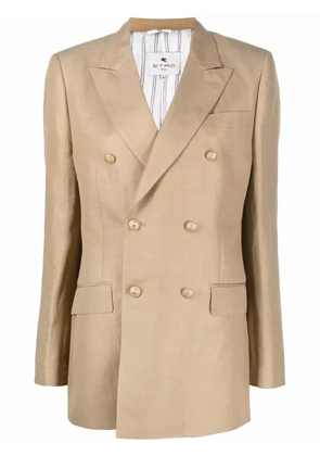 ETRO double-breasted jacket - Brown