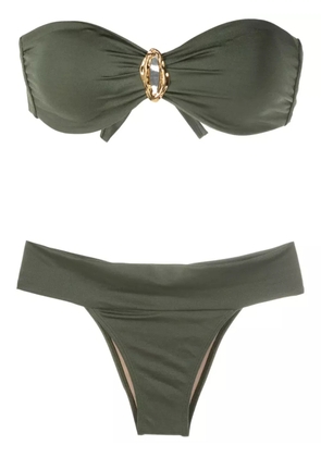 Brigitte strapless mid-rise bikini - Green
