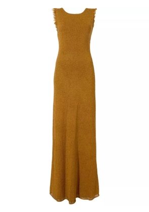 Proenza Schouler Silvia open-back bouclé dress - Brown