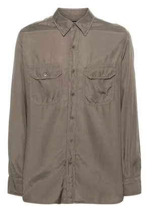 TOM FORD fluid twill shirt - Green