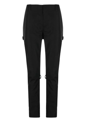 The Power For The People zip-detail drop-crotch trousers - Black