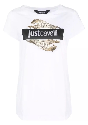 Just Cavalli logo-print cotton T-shirt - White