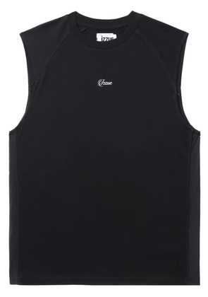 izzue logo-print cotton vest - Black