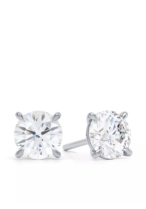 LOEV 18kt recycled white gold diamond earrings - Silver
