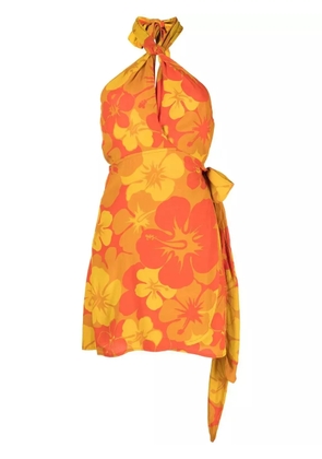 Faithfull the Brand Odette floral-print mini dress - Yellow