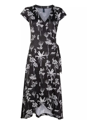 Lygia & Nanny Falcao V-neck midi dress - Black