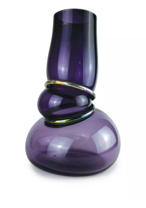 Vanessa Mitrani Double Ring glass vase - Purple