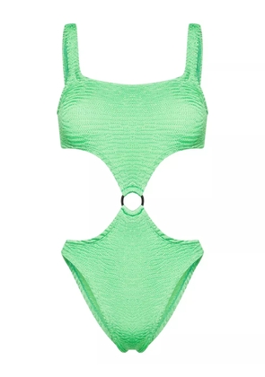 PARAMIDONNA Olivia smock-design swimsuit - Green