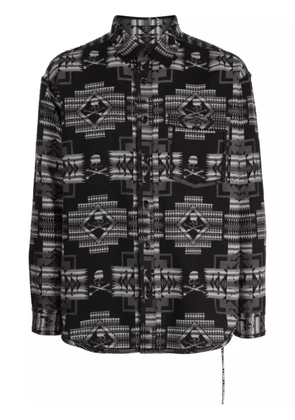 Mastermind World Chimayo jacquard cotton shirt - Black