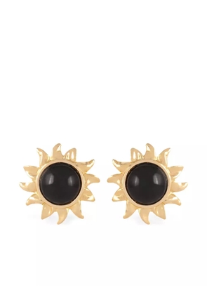Susan Caplan Vintage 1980s Vintage Sun clip-on earrings - Gold