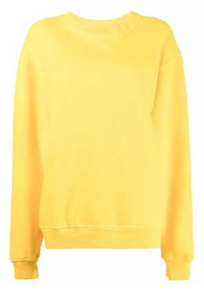 La Detresse The Sun-motif cotton-blend sweatshirt - Yellow