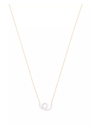 Delfina Delettrez 18kt yellow gold and diamond Single Loop necklace