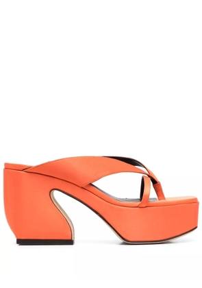 Sergio Rossi 95mm open-toe sandals - Orange