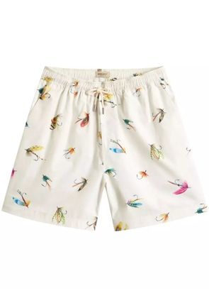 Woolrich graphic-print shorts - White