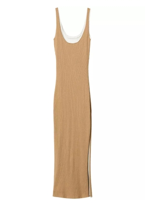 TWINSET trompe-l'oeil knitted dress - Neutrals