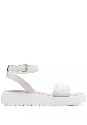 Bugatti 45mm Kya interwoven leather sandals - White