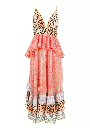 Olympiah multi-print tiered ruffle dress - Multicolour