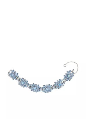 Susan Caplan Vintage 1950s crystal-embellished bracelet - Silver