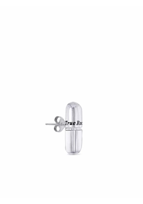 True Rocks pill stud earring - Silver