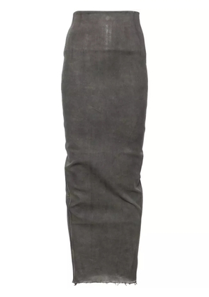 Rick Owens Dirt Pillar maxi pencil skirt - Grey