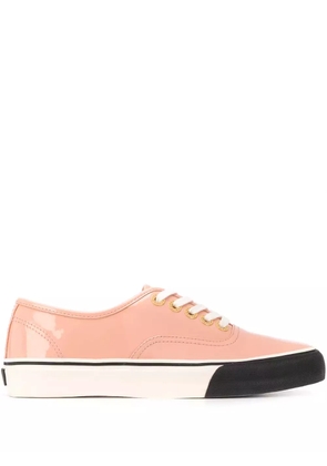 Fumito Ganryu varnished effect sneakers - Pink