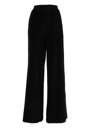 Ground Zero velvet wide-leg trousers - Black