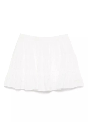 CHOCOOLATE tiered skirt - White