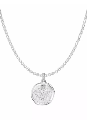 DOWER AND HALL Sispence Story pendant necklace - Silver
