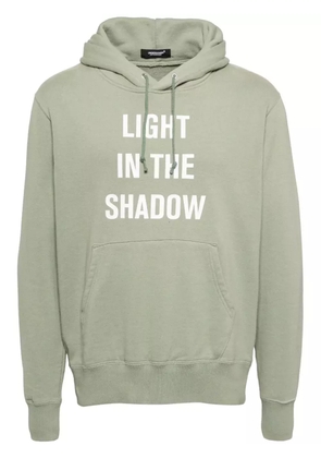 Undercover slogan-printed hoodie - Green