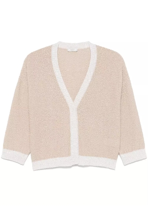 Peserico sequinned cardigan - Neutrals