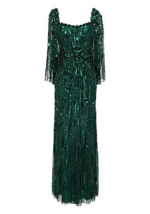 Jenny Packham Brightstar sequin-embellished gown - Green